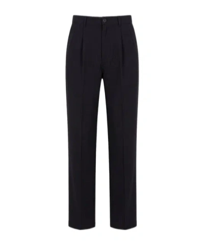 Danton Casual Pants With Belt Loops In Black