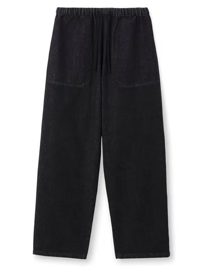 Danton Denim Easy Pants In Black