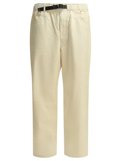 Danton Belted Elasticated-waist Jeans In Metallic