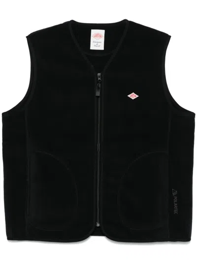 Danton Fleece Vest In Black