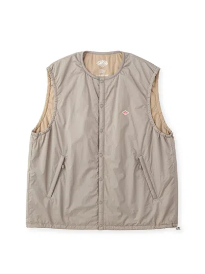 Danton Insulation Collarless Vest In Neutral