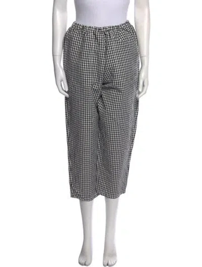 Pre-owned Danton Linen Straight Leg Pants W/ Tags In Black