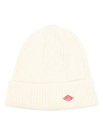 Danton Logo-appliqué Wool Beanie In Neutrals