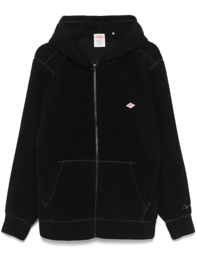 Danton Logo-patch Hoodie In Black