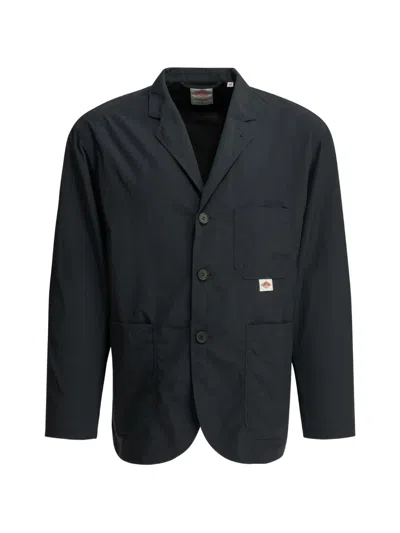 Danton Logo-patch Button-up Coat In Animal Print