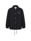 Danton Logo-patch Drawstring-hem Jacket In Black