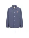 Danton Logo-patch Drawstring-hem Jacket In Blue