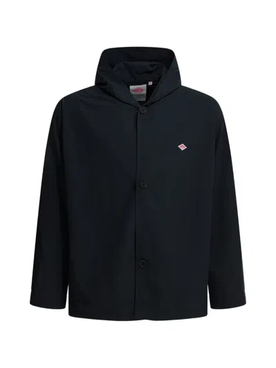 Danton Logo-patch Hooded Jacket In Black