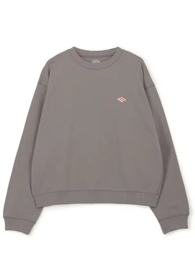 Danton Long Sleeve Sweat T-shirt Woman Grey In Brown