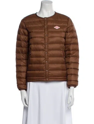 Pre-owned Danton Nylon Down Jacket In Brown