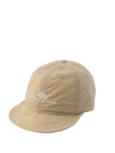 Danton Nylon Taffeta 6panel Cap In Brown