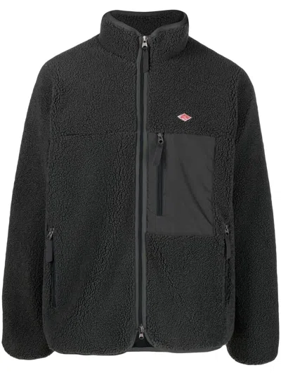 Danton Pile Faux-shearling Jacket In Grey