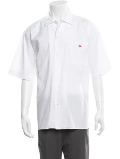 Pre-owned Danton Short Sleeve Dress Shirt In White