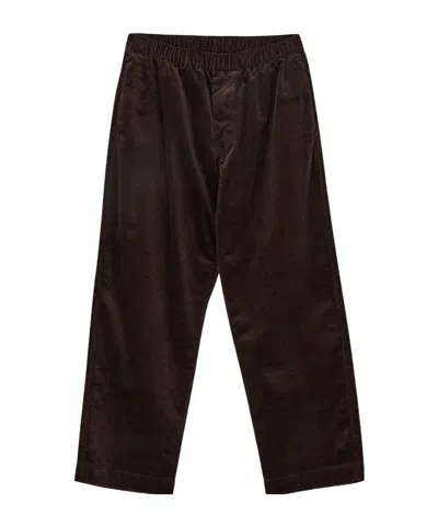 Danton Straight-leg Casual Pants In Brown