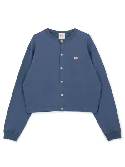 Danton Terry Crew Cardigan Woman Blue