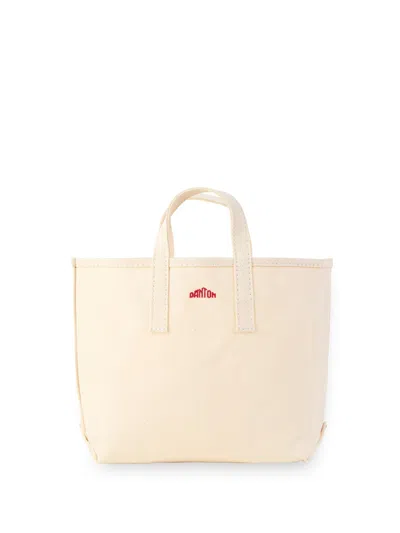 Danton Tote Bag Vosges Moyen Woman Ecru In White