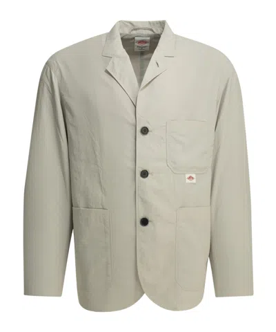 Danton Tusser Mesh-lined Blazer In Brown
