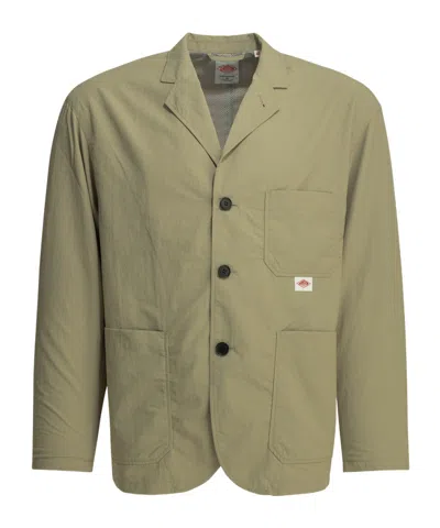Danton Tusser Mesh-lined Blazer In Brown