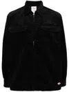 Danton Zip-up Corduroy Jacket In Blue