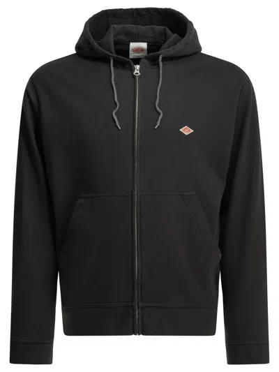 Danton Zipper Hoodie Sweatshirts Black
