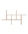 Danya B Cantilever Cubby Wall Shelf, Horizontal Or Vertical In Chestnut
