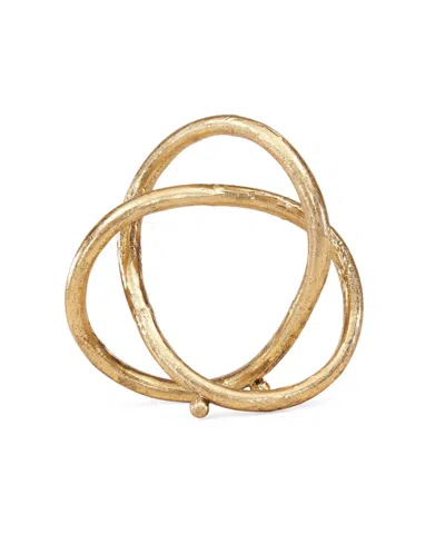Danya B . Eternal Loop Metal Sculpture In Gold