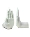 Danya B . "hands" Bookend Set Of 2 In White