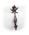 Danya B . Man Lifting Woman From Ledge Bronze Sculpture In Dark Brown