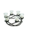 Danya B . Round Waves Candleholder In Black