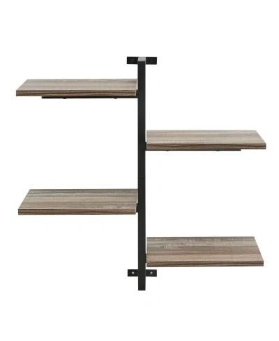 Danya B Siena Vertical Shelf Unit In Brown,black