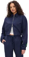 Danzy Cropped Jacket Navy In Blue