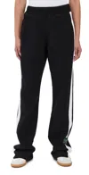 Danzy Fleece Straight Leg Sweatpants Black In Black