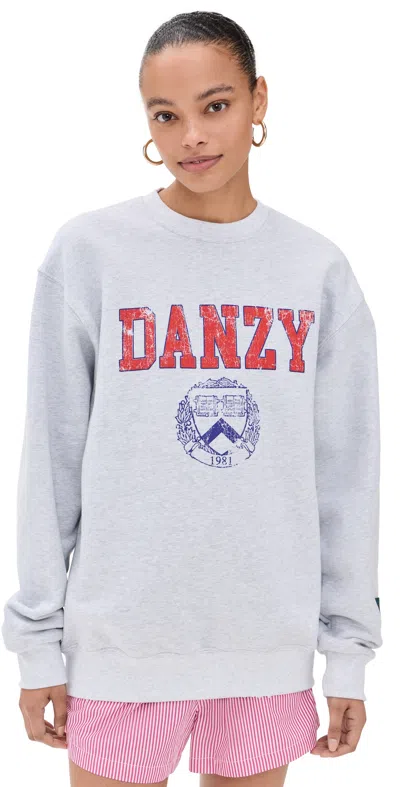 Danzy University Vintage Crew Sweatshirt Grey