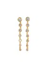 Daphine Cleo 18kt Gold-plated Drop Earrings In Gold
