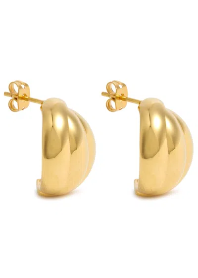 Daphine Fran 18kt Gold-plated Hoop Earrings