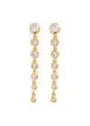 DAPHINE GLORIA 18KT GOLD-PLATED DROP EARRINGS
