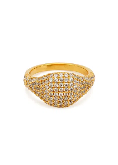 Daphine Laurita Embellished 18kt Gold-plated Pinky Ring