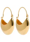 Daphine X Monikh X Monikh Dale Rochelle Hoop Earrings In Gold