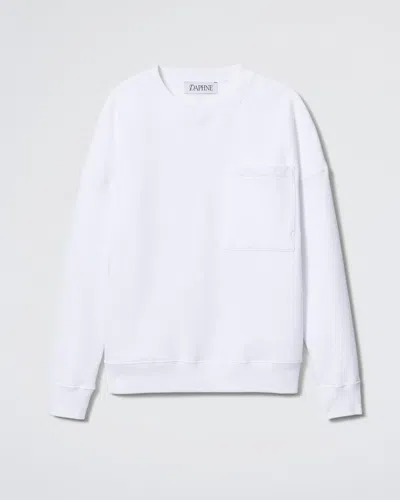 Daphne The Golden Night Sweatshirt In White