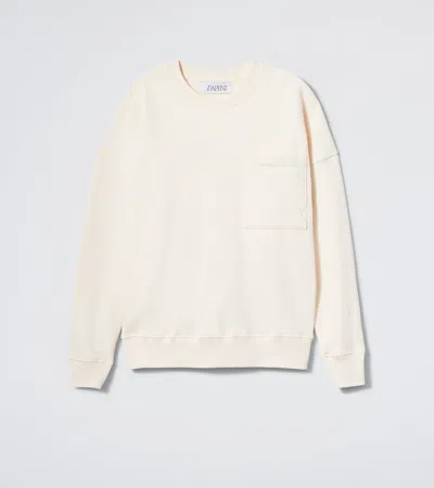 Daphne The Golden Night Sweatshirt In White