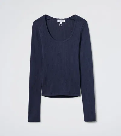 Daphne The Goodnight Long Sleeve In Blue