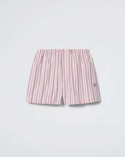 Daphne The Shut Eye Boxer In Blush Stripe