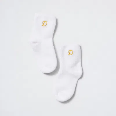 Daphne The Slipper Sock In White