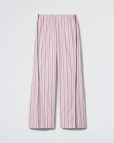 Daphne The Turndown Pant In Blush Stripe