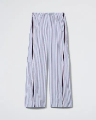 Daphne The Turndown Pant In Robin Stripe