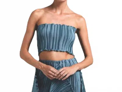Daphne Valente Anonymous Top In Slate In Grey