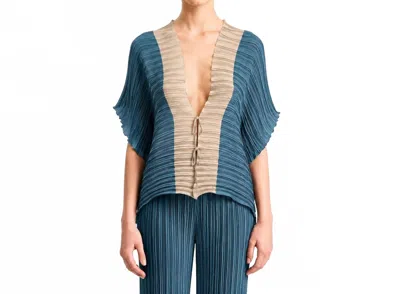 Daphne Valente Chara Bolero Jacket In Slate Stone In Multi