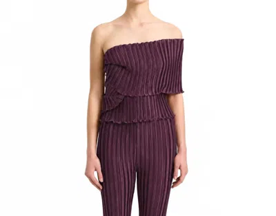 Daphne Valente Delos Top In Plum In Pink