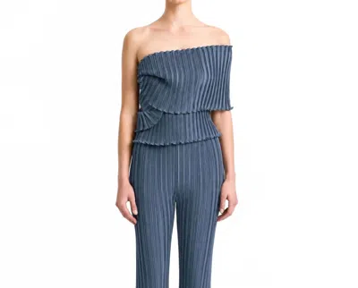 Daphne Valente Delos Top In Slate In Grey