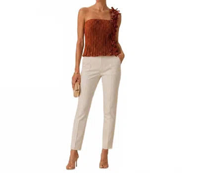 Daphne Valente Garland Top In Ginger In Multi